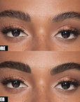 Cilrofelr Tattoo Peel Off Eyebrow Gel, Easy Tattoo Brow Peel Off Gel, Last Up to 3 Days, Waterproof, Transfer-proof, For Fuller & Defined Looking Brows, Gray Black (2 Pack)