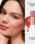 REVLON Super Lustrous Glass Shine Balm, Hydrating Tinted Lipstick, Sheer, Glossy Shiny Finish, 006 Girly Swirly, 0.11 oz