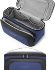BAGSMART Toiletry Bag for Men, Wide Opening Travel Bag for Toiletries, Dopp Kit Water Resistant Shaving Hygiene Bag for Bathroom Shower, Toiletries Accessories,Travel Essentials (Navy Blue)