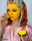 Mehron Makeup StarBlend Cake Makeup | Wet/Dry Pressed Powder | Powder Foundation | Yellow Face Paint & Body Paint 2 oz (56g)