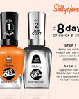 Sally Hansen Miracle Gel™, One Gel of a Party Gel-ebrate, Long Lasting, Gel-Like Formula, No UV Lamp Needed, Orange Nail Polish