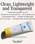 Vacation Classic Sunscreen Lotion SPF 30 + Air Freshener Bundle, Water Resistant Broad Spectrum Sunscreen Sun Block, Vegan Sun Tanning Lotion, Body Lotion with SPF, SPF 30 Sunscreen, 3.4 Fl. Oz.