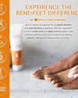 Benefeet Sweet Dreams Overnight Foot Repair - Night Cream for Detox, Moisturize & Soften Dry Cracked Skin, With Apple Cider Vinegar, Turmeric & Borage Oil, 4oz (2 Pack)