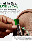 Blue Squid PRO Forest Green Face Paint Stick - Waterproof Body Paint for Adults & Kids Eye Black Baseball, Eyeblack Softball - Hypoallergenic Twist-Up Non-Toxic Makeup Stick for Cosplay, Sports, SFX