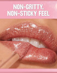 REVLON Super Lustrous Glimmer Gloss, Non-Sticky Lip Gloss, High-Shine Finish, Plant-Based Glitter, 004 Happy Hour, 0.13 fl oz