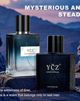 Ycz Cologne for Men Set, 1.7oz(50ml) Bottled Marine Perfume and Club Men Perfume Sophisticated Woody Citrus Scent, Highquality Long Lasting, Sleek Bottle Design, Ideal Special Occasions Ideal Gift