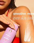 First Aid Beauty - KP Smoothing + Brightening Body Lotion with 10% AHA, Lactic Acid, Urea + Colloidal Oatmeal, Exfoliate + Moisturize, Banish Keratosis Pilaris Bumps, NEW Peach Scent (6. 7 fl oz)