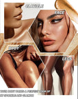 Body Shimmer Oil,Shine Glitter Body Luminizer Glow,Long Lasting