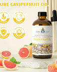 EVOKE OCCU 100% Pure Grapefruit Essential Oil for Diffuser, Aromatherapy, Skin - 4 Fl Oz