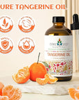 EVOKE OCCU Tangerine Essential Oil for Diffuser Fragrance DIY Candle Soap Making - 4 FL Oz