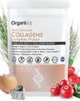 Organixx Collagen Peptides Powder with Vitamin C, Types I, II, III, V, X Hydrolyzed Collagen, Hair, Nail, Skin, Bone & Joint Health, Aging Support, Clean Sourced, Gluten Free, Unflavored, 30 Servings