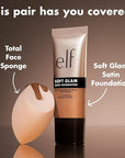 e.l.f. Soft Glam Foundation, Medium Coverage, Long-Lasting & Rich Cool