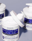 Advanced Clinicals 10% Glycolic Acid + Lactic Acid Lotion Exfoliant Moisturizing Cream With Hyaluronic Acid Moisturizer | AHA Exfoliating Body Cream Improves Look Of Uneven Rough Skin Texture, 16 Oz