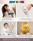 Gold Temporary Hair Color Spray - Gentle Formula, Washable & Non-Sticky | Instant Golden Hair Dye Alternative for Adults | Halloween, Costume, Party Makeup, 150ml