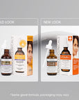 Advanced Clinicals Brightening Vitamin C Serum For Face With Glycolic Acid + Lactic Acid | Vitamin C Eye Serum Face Moisturizer For Improving Look Of Dark Spots & Uneven Complexion, 2-Pack