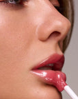 Ogee Beyond Clean Lip Gloss - Certified Organic Lip Gloss for Women - Effortlessly Plump, Hydrate & Add High-Shine Color, Wild Rose - Rich Rosy Pink