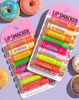 Lip Smacker Original & Best Holiday Flavored Lip Balm Party Pack, Oatmeal Cookie, Vanilla, Mango, Watermelon, Tropical Punch, Cotton Candy, Kiwi, Strawberry, Clear