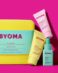 BYOMA So Clear Set - Barrier Repair Skincare Set for Acne Prone Skin - Creamy Jelly Cleanser, Clarifying Face Serum & & Gel-Cream Moisturizer - Unclogs Pores, Targets Blemishes - 30ml, 15ml, 15ml
