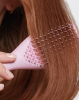Tangle Teezer Ultimate Detangler Hairbrush, Eliminates Knots & Reduces Breakage, Mini Hair Brush for Travel, Small Hands & All Hair Types, Millennial Pink