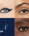 Maybelline TattooStudio Long-Lasting Sharpenable Eyeliner Pencil, Glide on Smooth Gel Pigments with 36 Hour Wear, Waterproof, Striking Navy, 1 Count