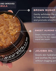 Brooklyn Botany Brown Sugar Body Scrub - Moisturizing and Exfoliating Body, Face, Hand, Foot Scrub - Fights Acne, Fine Lines & Wrinkles, Great Gifts For Women & Men - 10 oz
