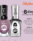 Sally Hansen Miracle Gel™, Metro Midnight, Long Lasting, Gel-Like Formula, No UV Lamp Needed, Purple Nail Polish