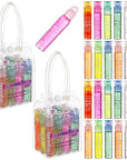 Expressions girl 24pc Roll On Lip Gloss Set with Carrying Case, Glossy Lip Make-up for Kids and Teens - Fruity Flavors, Non Toxic, Kid Friendly, Party Gift, Best Friends