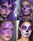 BOBISUKA Purple Face Body Paint Stick, Sports Eye Black for Baseball Football Softball – Waterproof Face Painting for Witch Sorcerer Galaxy Halloween SFX Makeup Cosplay