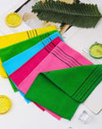 6 pcs exfoliating washcloth, korean
