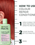 Garnier Fructis Hair Filler Color Repair Conditioner with Ceramide, Smoothing & Sulfate Free Conditioner for Colored, Bleached Hair, 10.1 Fl Oz, 1 Count
