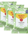 Burt's Bees Stocking Stuffers, Aloe Vera Face Wipes, for Sensitive Skin, Soothing Makeup Remover & Facial Cleansing Towelettes Christmas Gifts, 30 Ct. (3-Pack)
