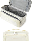 BAGSMART Toiletry Bag for Women, Cosmetic Makeup Bag Organizer with Handle, Travel Bag for Toiletries, Dopp Kit Water-resistant Shaving Bag for Accessories-Beige