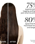 Tangle Teezer Large Ultimate Detangler Hairbrush for Wet & Dry Hair, Eliminates Knots & Reduces Breakage for Long, Thick, & Curly Hair Types, Black Gloss