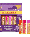 Burt's Bees, 4 Lip Balms, Beeswax Bounty Set, Pomegranate, Sweet Mandarin, Coconut And Pear & Watermelon