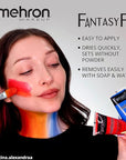 Mehron Makeup Fantasy FX Cream Makeup | Water Based | Halloween | Gold Face & Body Paint For Adults 1 fl oz (30ml) (Gold)
