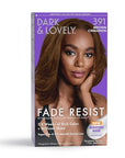 SoftSheen-Carson Dark and Lovely Fade Resist Rich Conditioning Hair Color, Permanent Hair Color, Up To 100 percent Gray Coverage, Brilliant Shine with Argan Oil and Vitamin E, Brown Cinnamon