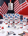 24 Pcs 4th of July Party Supplies Bulk Spf 30 Mini Sunscreen for Summer Independence Day Party 1oz Travel Size Thank You Gifts for Patriotic Favors Supplies