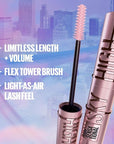 Maybelline Lash Sensational Sky High Washable Mascara Makeup, Volumizing, Lengthening, Defining, Curling, Multiplying, Buildable Formula, Very Black, 1 Count