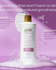 RAW SUGAR Simply Body Wash, Beach Rose + Coconut Milk + Shea (25 Fl Oz, Pack of 3) Sensitive Skin Bath Soap, Formulated without Sulfates & Parabens