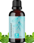 Peppermint Essential Oil for Diffuser Aromatherapy - 100% Pure Peppermint Oil for Hair Skin and Nails Plus Undiluted Refreshing Aromatherapy Essential Oil for Diffusers Baths and Topical Uses 1oz