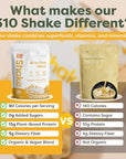 310 Nutrition All-in-One Plant-Based Meal Replacement Shake - High-Fiber Protein with Probiotics, Digestive Enzymes & Adaptogens - Vegan, Low Carb, Keto-Friendly Superfood Blend - Banana Cream Pie - 14 Servings
