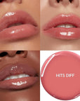 ColourPop So Juicy Plumping Glossy Lip Oil - Hydrating & Plumping Lip Oil with a Sheer Wash of Non-Sticky Color - Infused with Peptides, Ceramides & Ginger - Hits Diff (0.29)