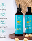 Botanic Hearth Argan & Biotin Hair Oil (6.7 Fl Oz) | Tames Frizz & Adds Shine | After Wash Lightweight Hair Oil | Repairs Dry, Damaged Hair | For All Hair Types | No Parabens