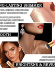 Body Shimmer Oil,Shine Glitter Body Luminizer Glow,Long Lasting