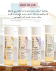 The Honest Company 2-in-1 Cleansing Shampoo + Body Wash | Gentle for Baby | Naturally Derived, Tear-free, Hypoallergenic | Lavender Calm, 18 fl oz