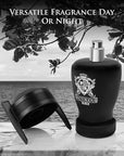Victorious Black for Men Eau De Toilette 3.4 Fl Oz- Top Notes of Juicy Mandarin Orange & Grapefruit Blended with Sea Notes Base Notes of Ambergris, Guaiac Wood, Patchouli & Moss Elegant 100ml Bottle