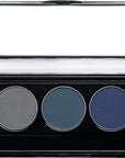 Matte Cool Tone Blue & Silver Vegan Eyeshadow Palette; Talc, Paraben & Cruelty Free