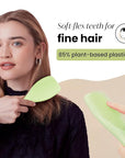Tangle Teezer Plant-Based Ultimate Detangler Brush, Dry & Wet Hair Brush, Eliminates Knots & Reduces Breakage for Color-Treated, Fine & Fragile Hair Types, Matcha Green