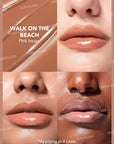 SHEGLAM PoutPerfect Moisturizing Solid Lip Gloss Non Sticky Lipstick with Coconut Oil - Walk on the Beach
