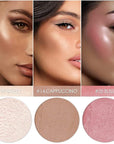 3 Pcs LIGHT-MEDIUM Contour Stick Set,Cream Blush & All Skin